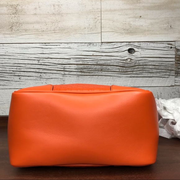Gucci Orange Guccissima GG Logo Bree Crossbody Bag - Picture 13 of 15